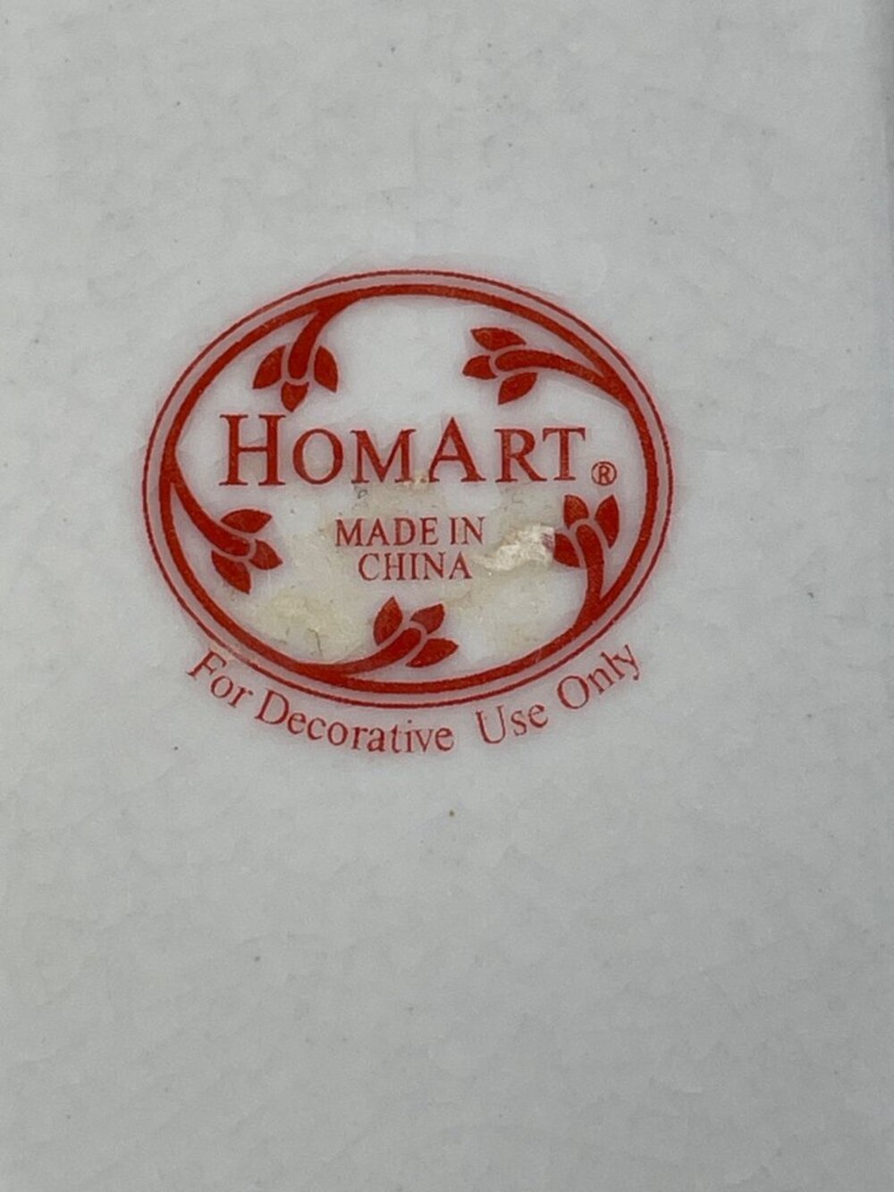Hand-Painted HomArt Rectangular Ceramic Tray Passionflower Design Decorative - Picture 7 of 10